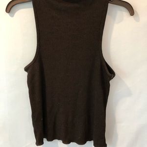 Turtle neck style sleeveless top